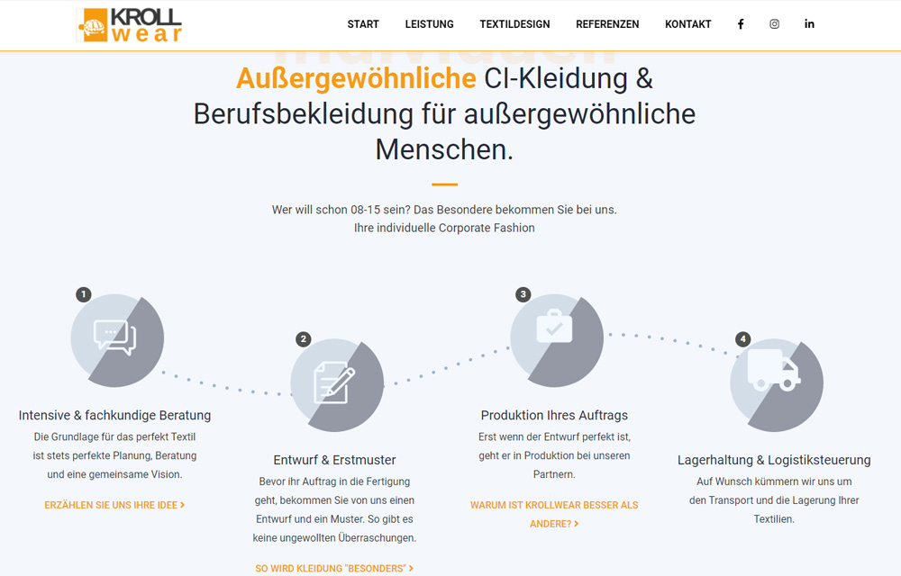 krollwear-website krollwear